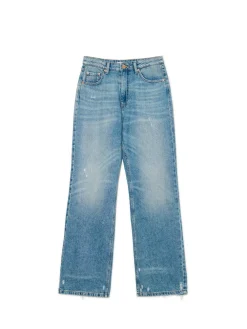 Clearance Cropp e jeansy baggy niebieski