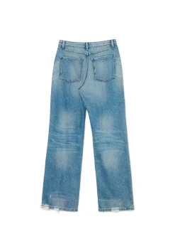 Clearance Cropp e jeansy baggy niebieski