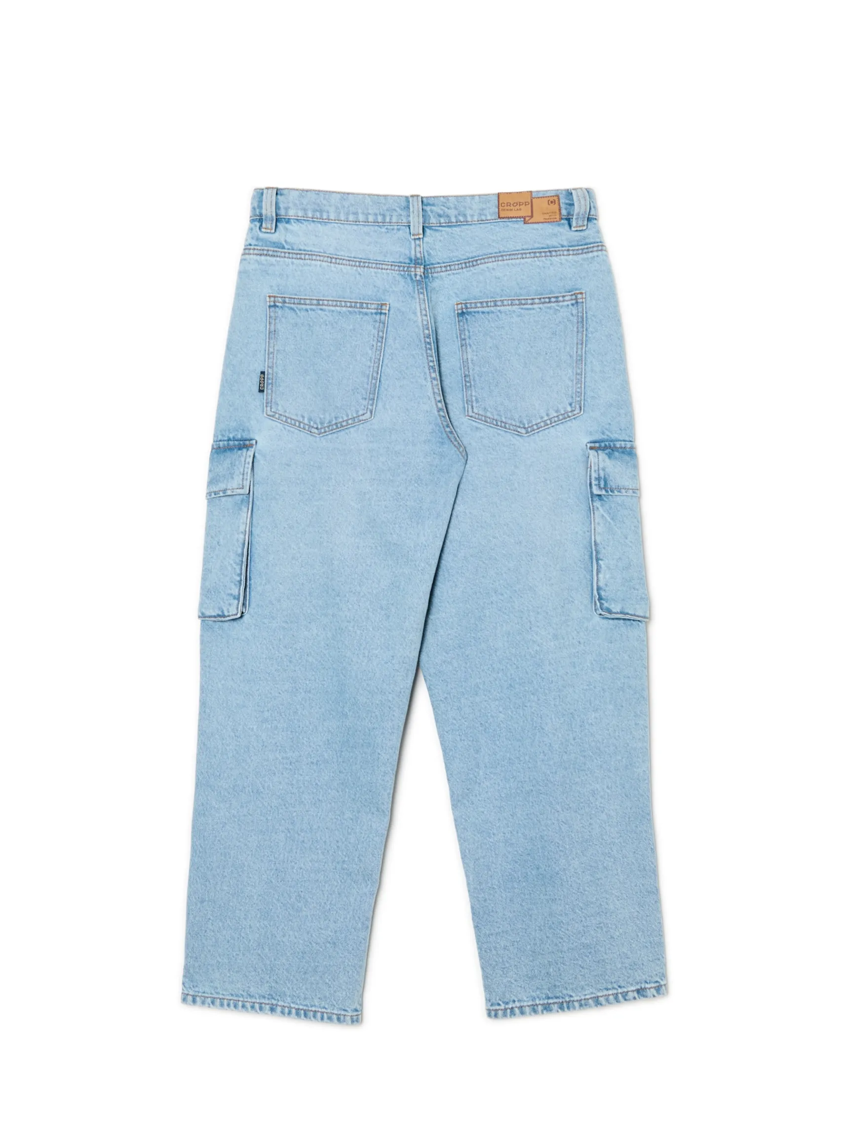 Outlet Cropp e jeansy baggy niebieski
