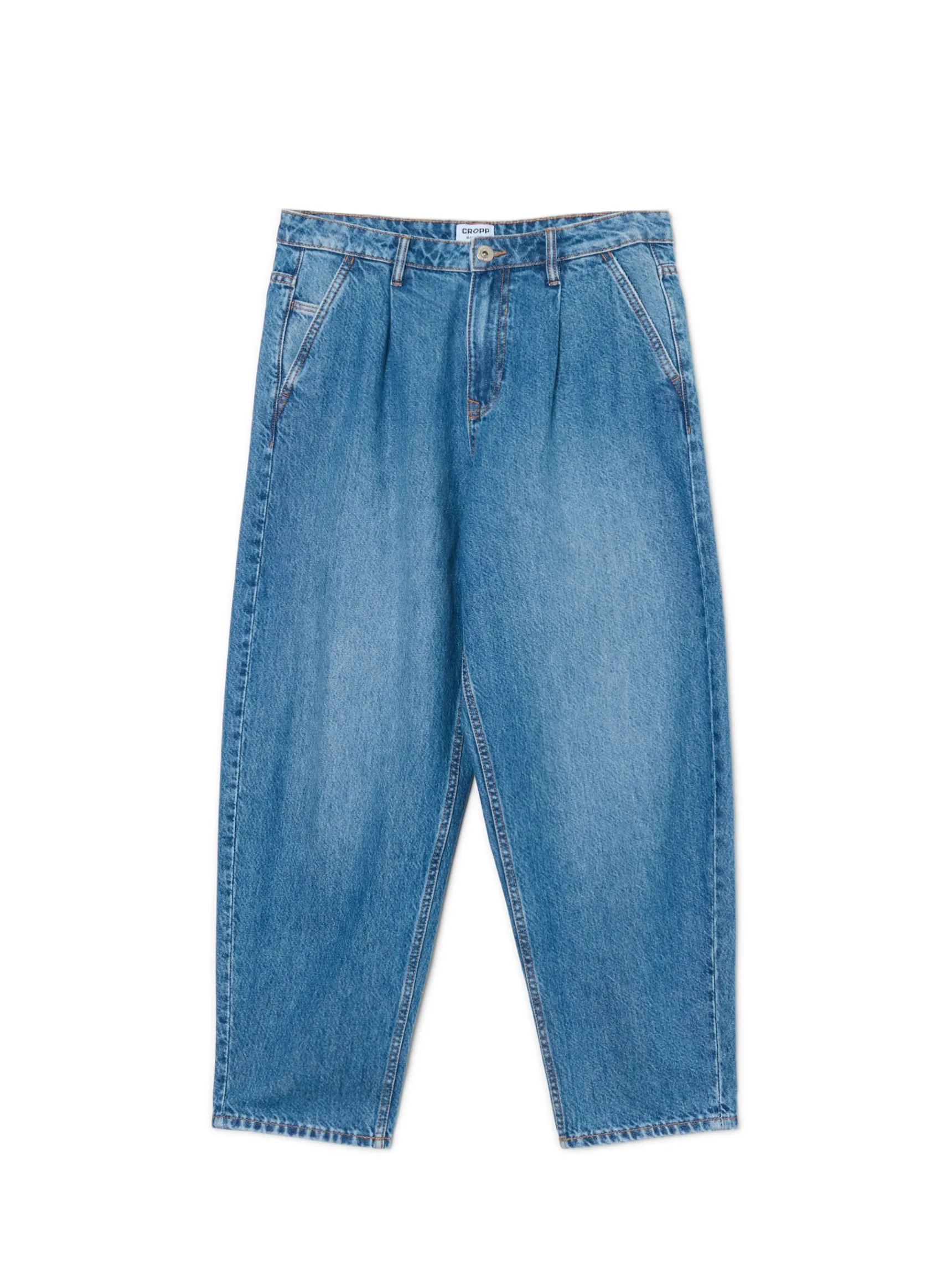 New Cropp e jeansy balloon baggy niebieski
