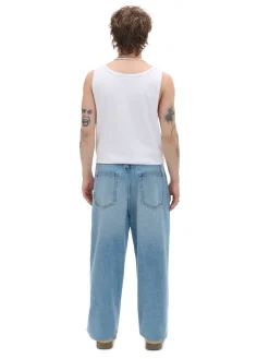 Fashion Cropp e jeansy loose baggy niebieski