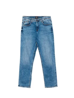 Sale Cropp e jeansy regular niebieski