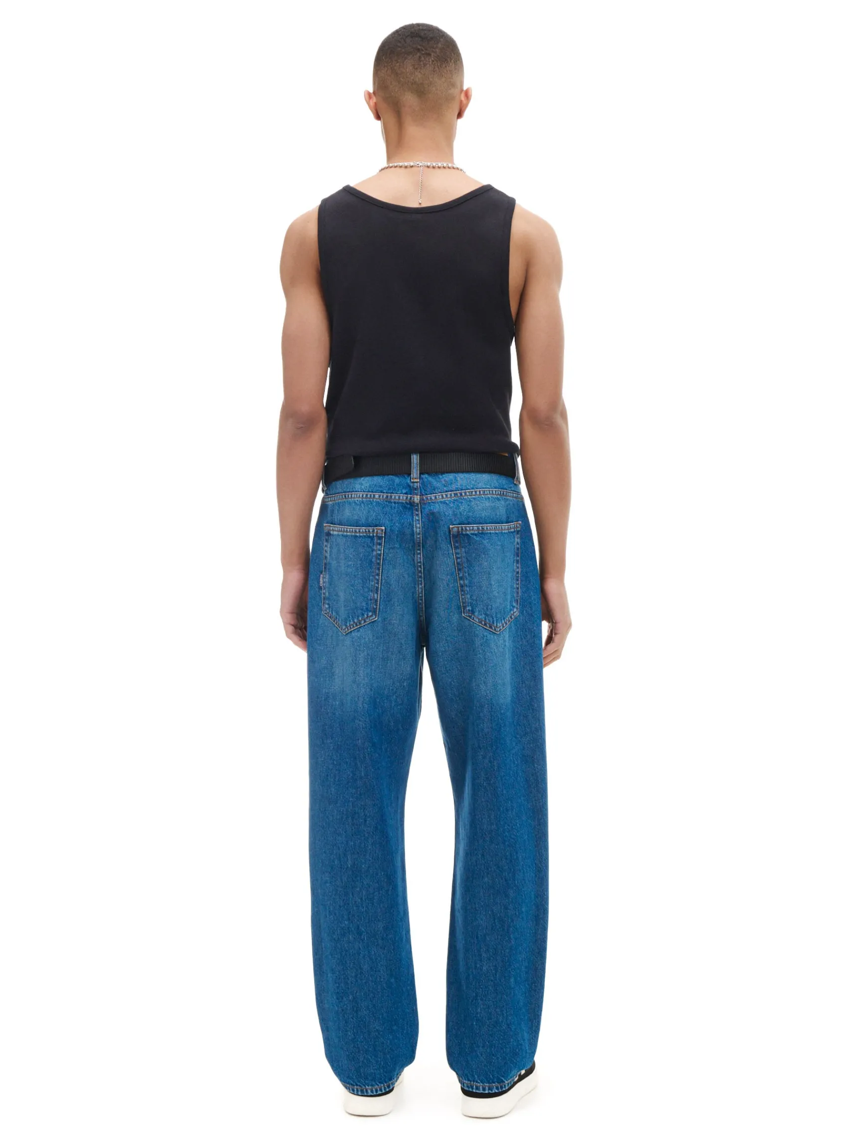 Online Cropp e jeansy relaxed niebieski