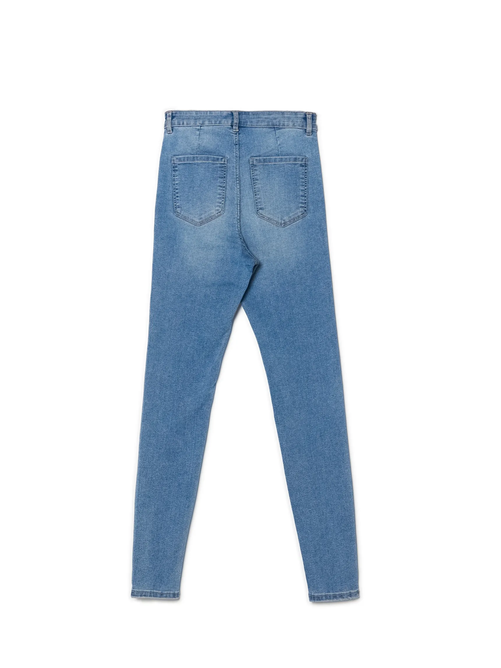 Outlet Cropp e jeansy skinny niebieski