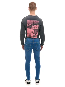 Clearance Cropp e jeansy skinny niebieski