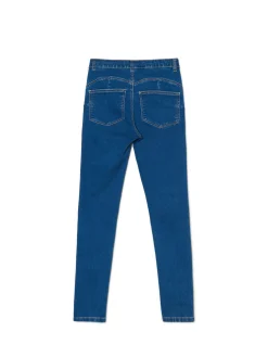Outlet Cropp e jeansy skinny push up niebieski