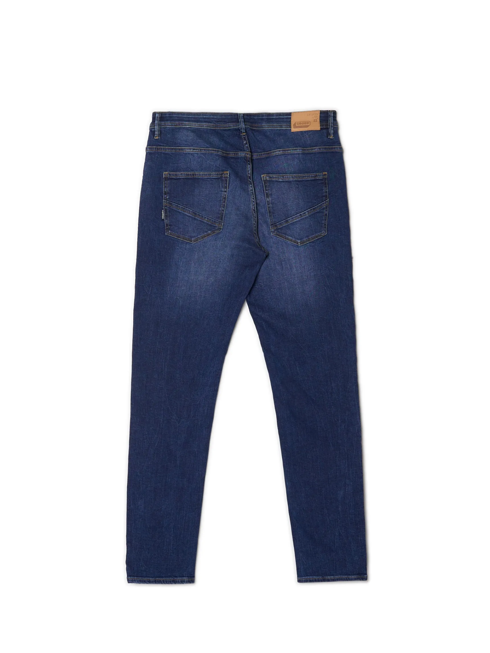 Clearance Cropp Niebieskie jeansy slim granatowy