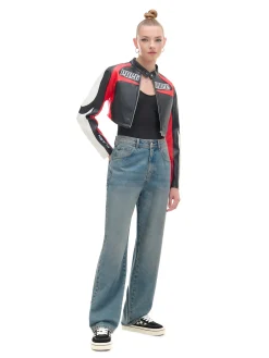 Fashion Cropp e jeansy straight PETITE niebieski
