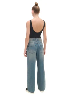 Fashion Cropp e jeansy straight PETITE niebieski