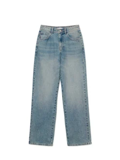 Fashion Cropp e jeansy straight PETITE niebieski