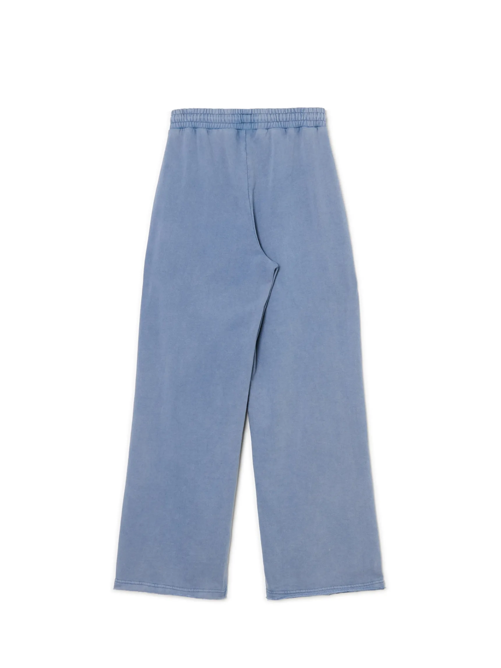 Best Cropp Niebieskie spodnie wide leg surowygranatowy