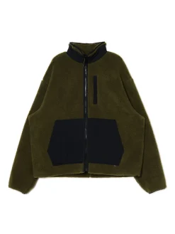 Fashion Cropp Oliwkowa bluza sherpa zielony