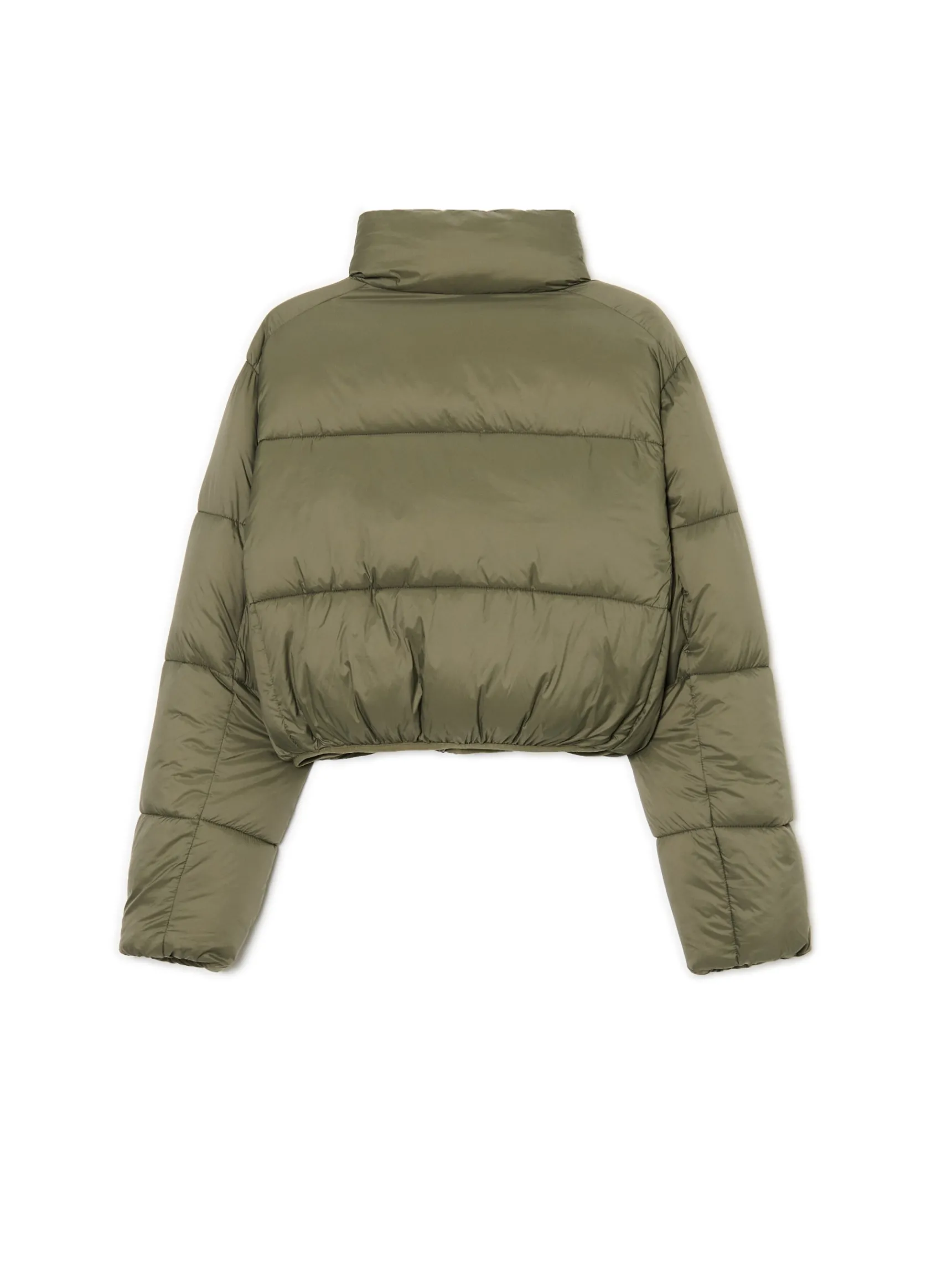 Clearance Cropp Oliwkowa kurtka puffer zielony