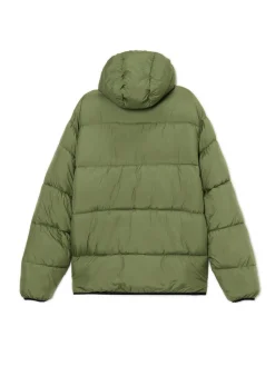 Clearance Cropp Oliwkowa pikowana kurtka puffer zielony