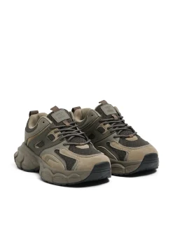 Discount Cropp Oliwkowe sneakersy zielony
