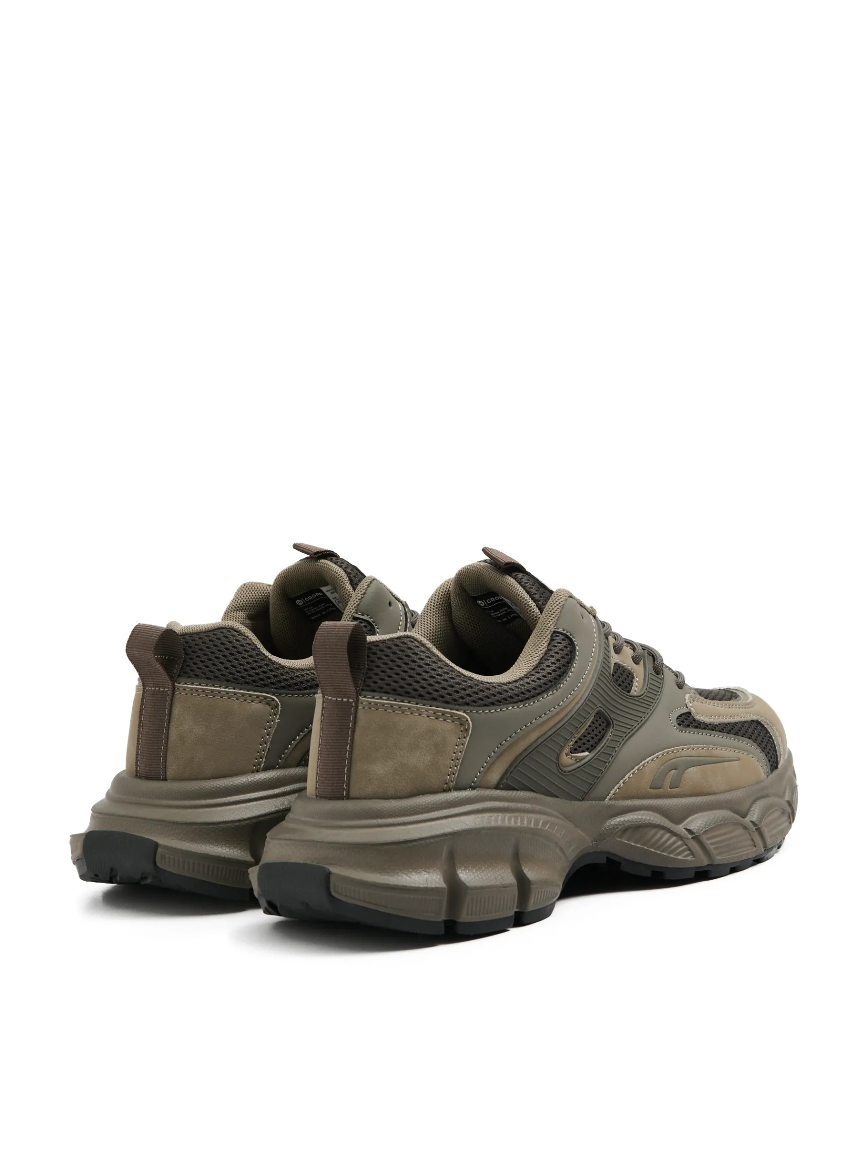 Discount Cropp Oliwkowe sneakersy zielony