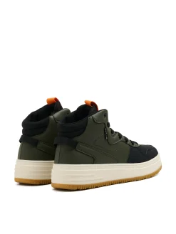 Online Cropp Oliwkowe sneakersy na solidnej podeszwie zielony