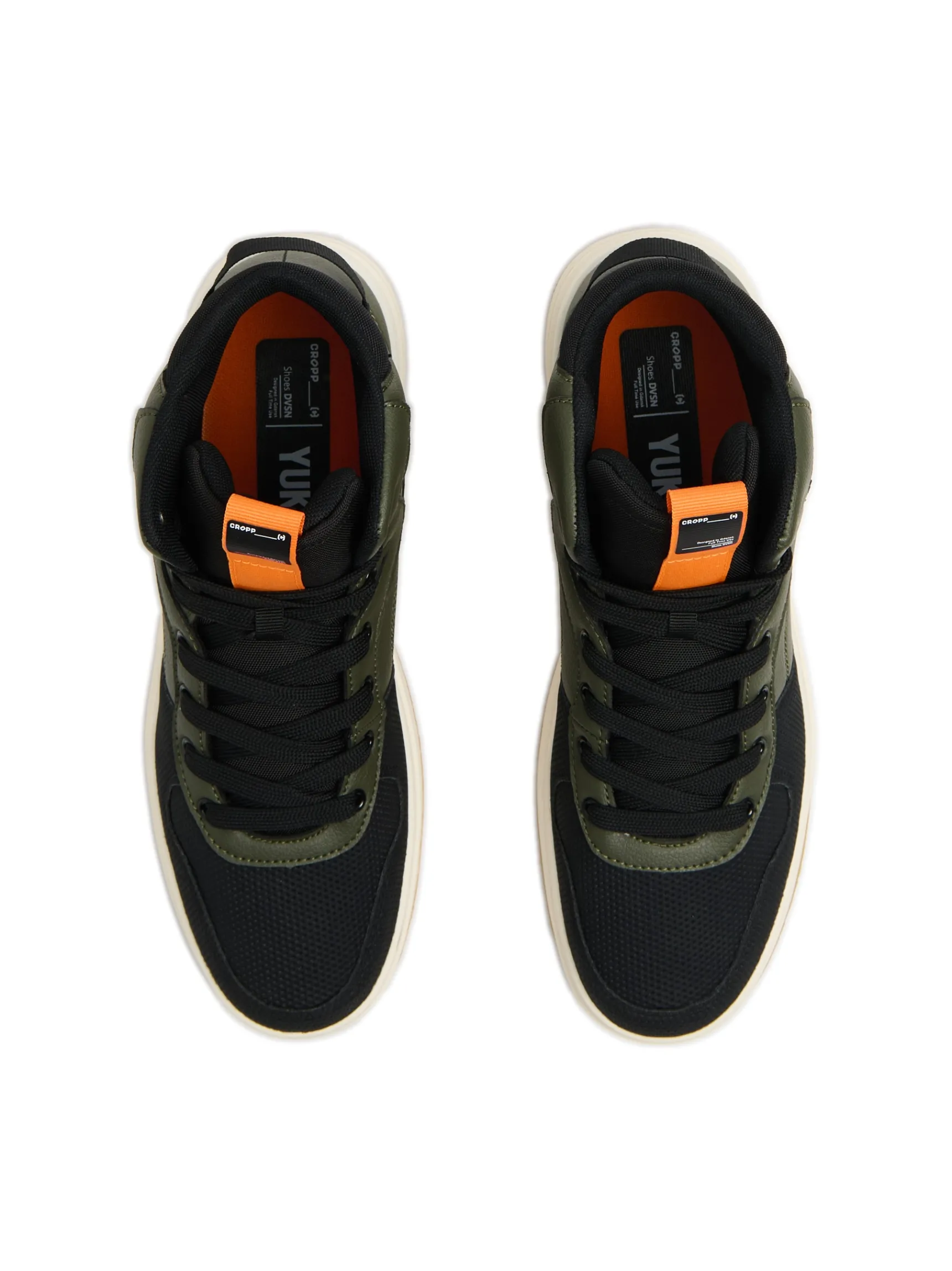 Online Cropp Oliwkowe sneakersy na solidnej podeszwie zielony