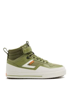 Discount Cropp Oliwkowe sneakersy za kostkę zielony