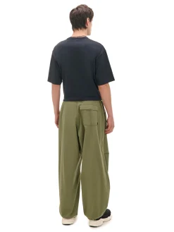 New Cropp Oliwkowe spodnie parachute zielony