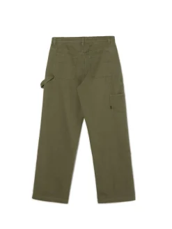 Fashion Cropp Oliwkowe spodnie wide leg zielony