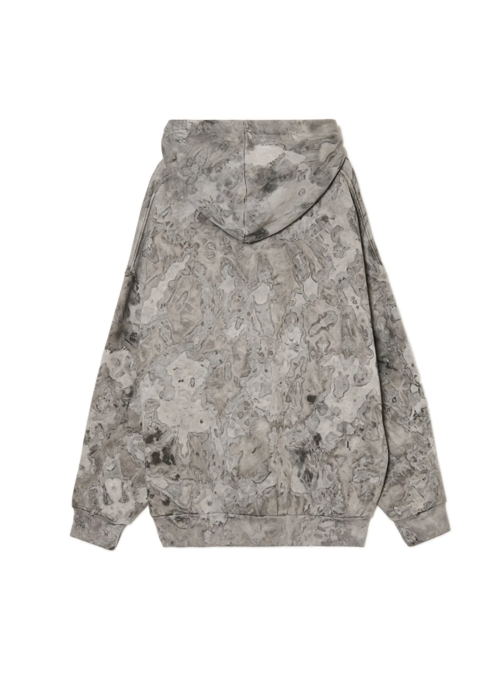 Fashion Cropp Oversizowa bluza z kapturem i nadrukiem szary