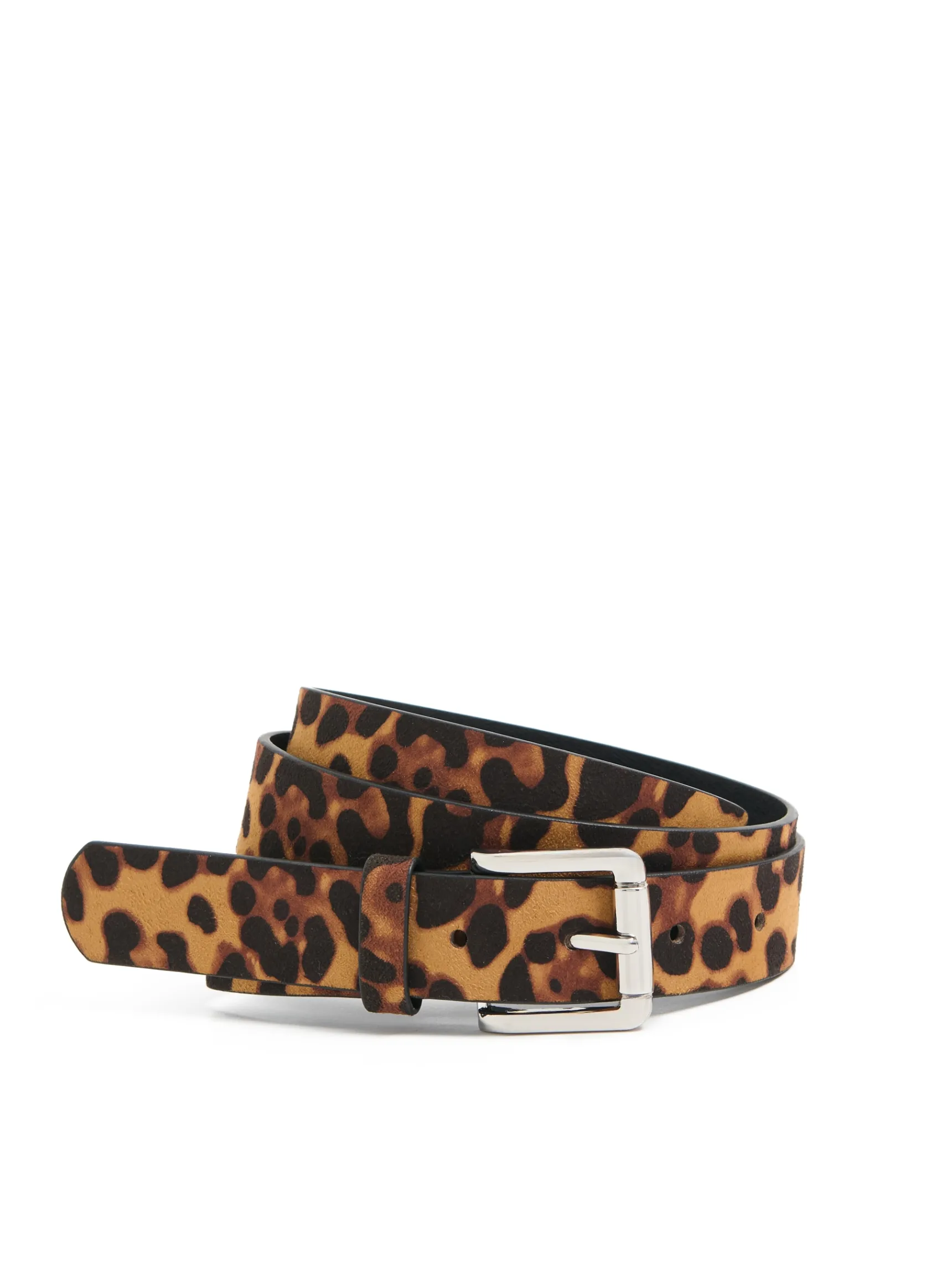 Fashion Cropp Pasek do spodni w panterkę żółty