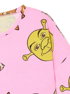 Clearance Cropp Piżama z bohaterami filmu Shrek różowy