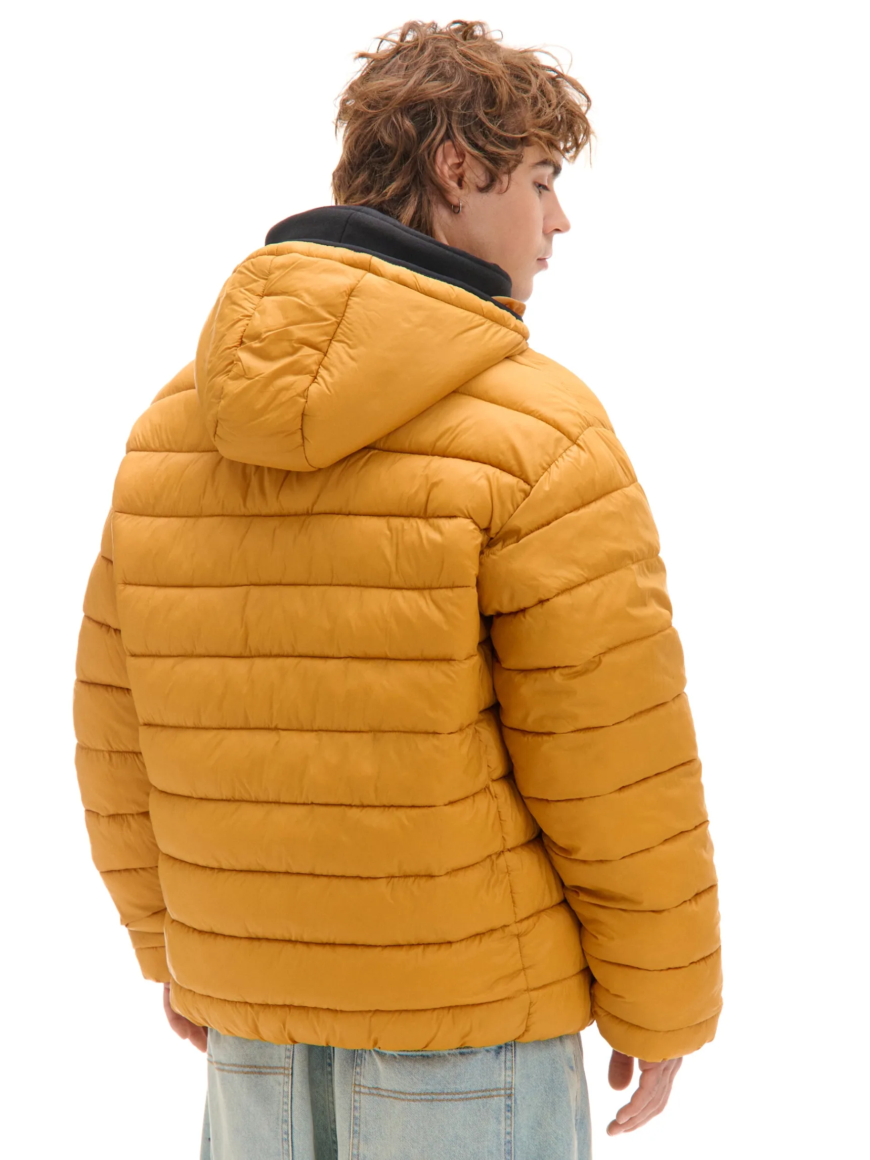 Sale Cropp Pikowana kurtka basic brązowy