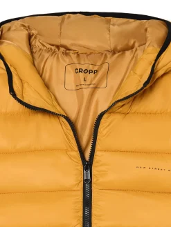 Sale Cropp Pikowana kurtka basic brązowy