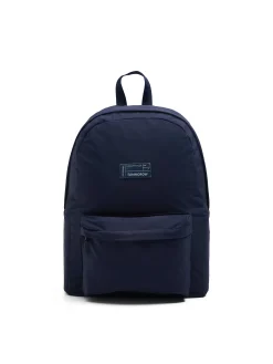 Discount Cropp Plecak basic z naszywką granatowy
