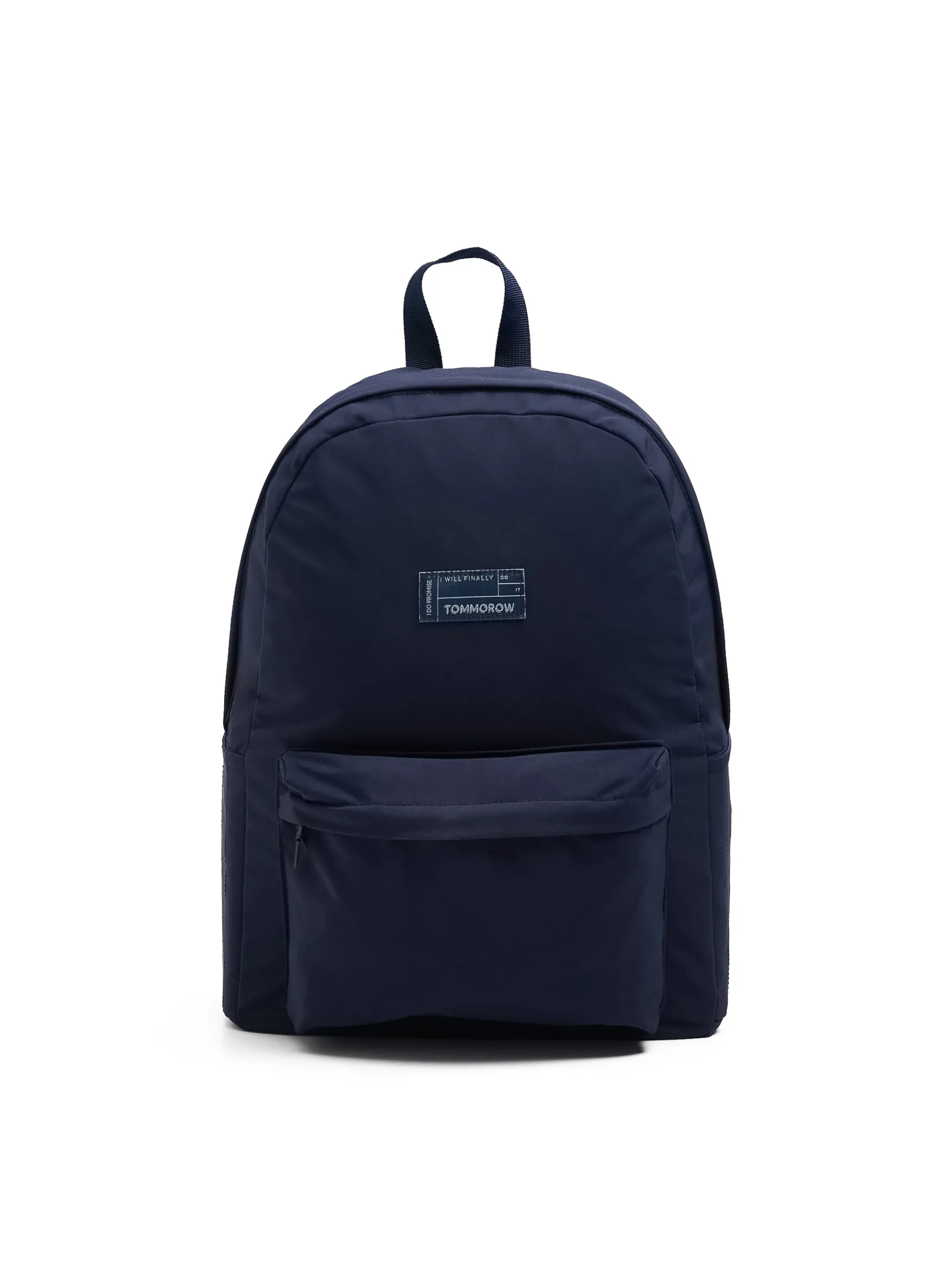 Discount Cropp Plecak basic z naszywką granatowy