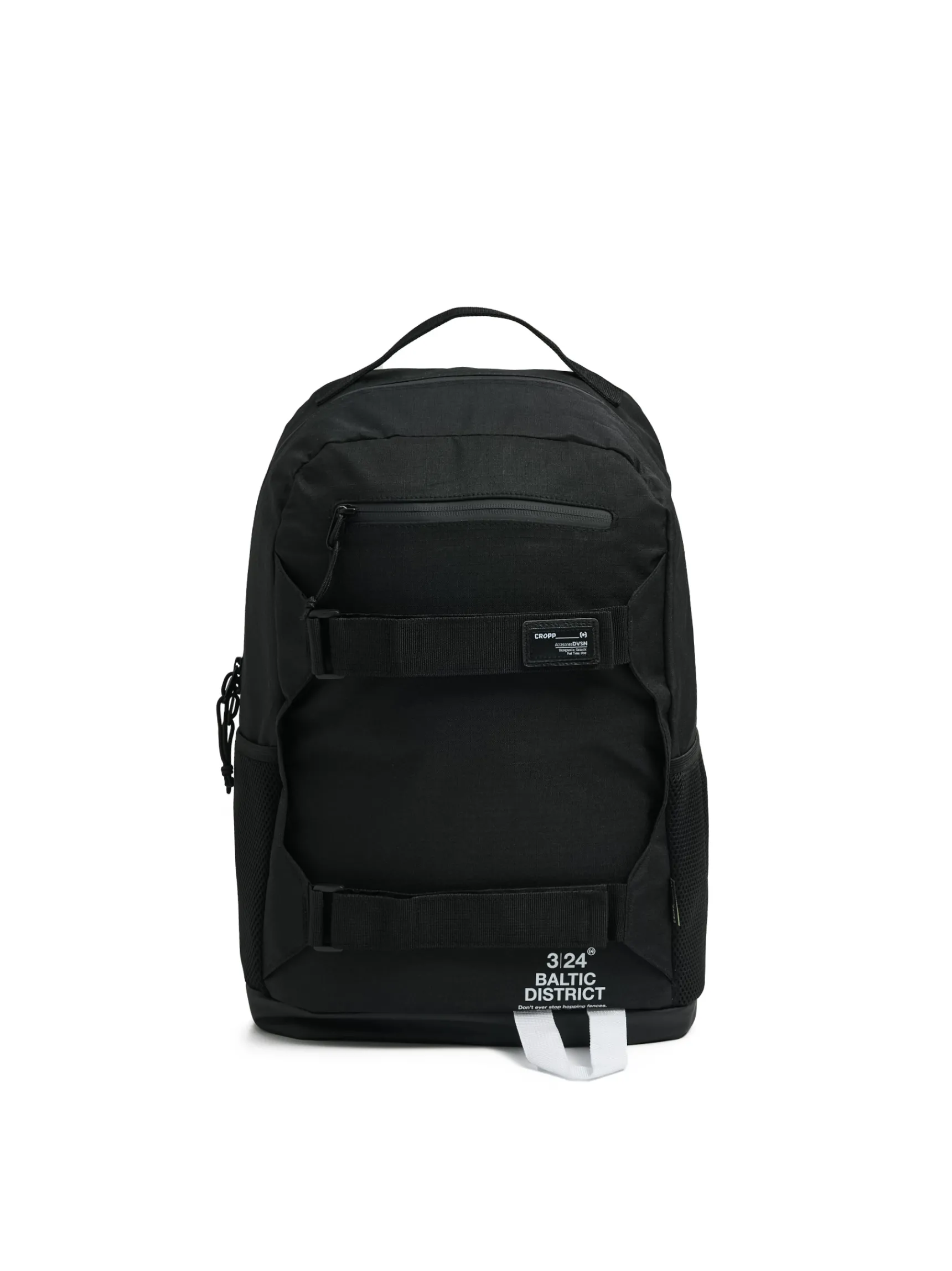 Clearance Cropp Pojemny plecak z kieszeniami czarny