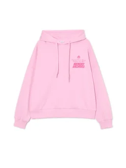 Best Cropp Różowa bluza z napisami różowy
