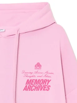 Best Cropp Różowa bluza z napisami różowy