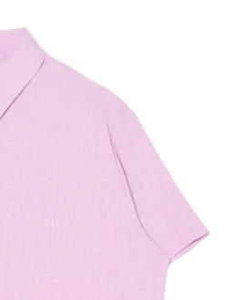 Fashion Cropp Różowa koszula w retro stylu różowy