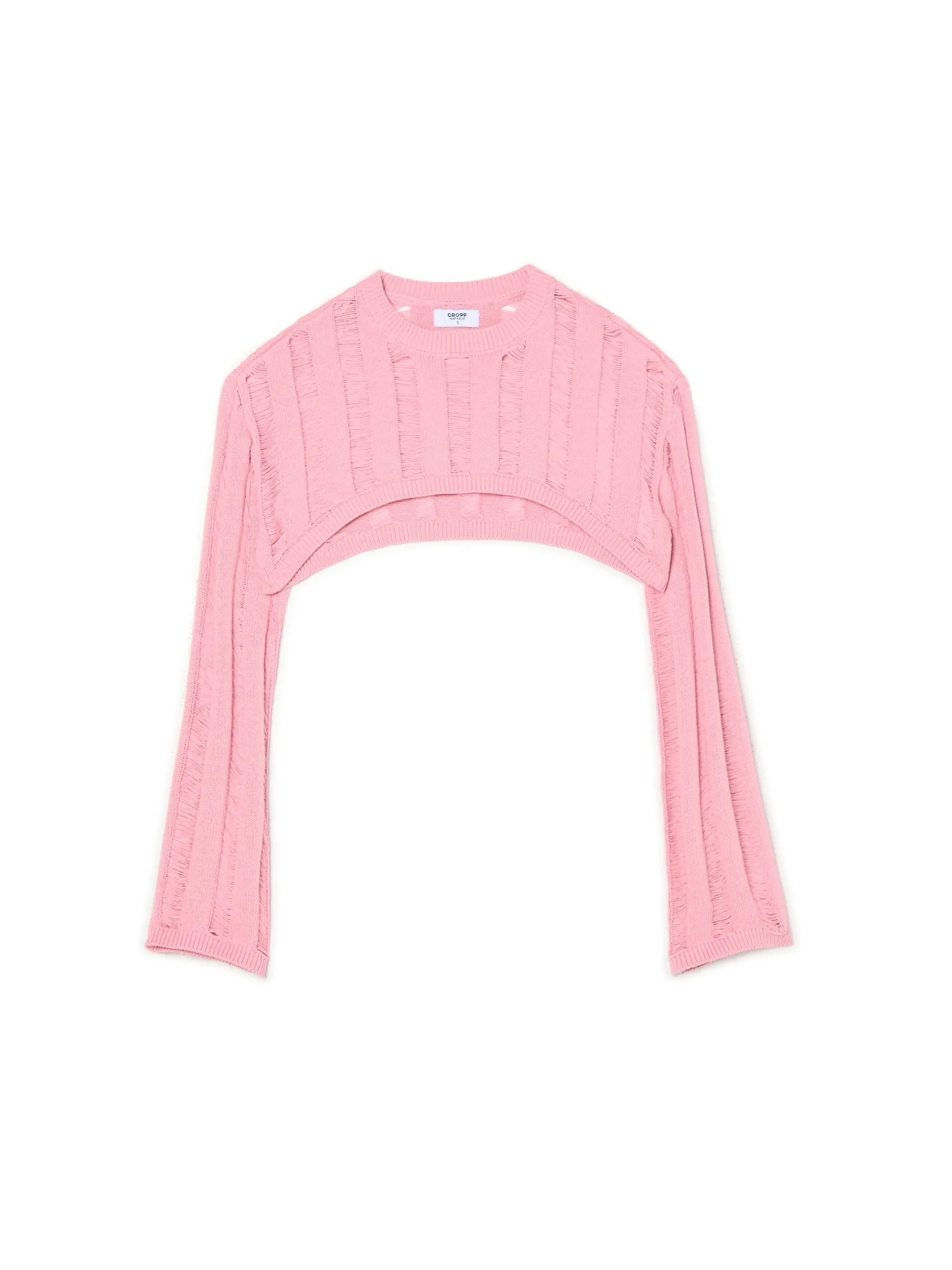 Online Cropp krótki sweter różowy