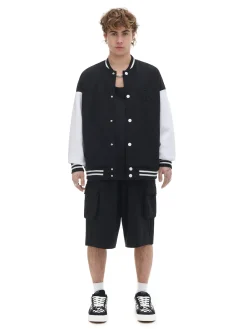 Discount Cropp Rozpinana bluza bomber czarny
