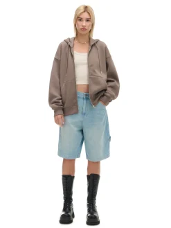 Hot Cropp Rozpinana bluza oversize szary