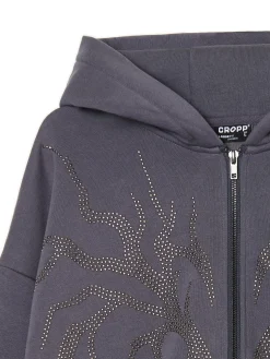 Discount Cropp Rozpinana bluza z aplikacją zielony