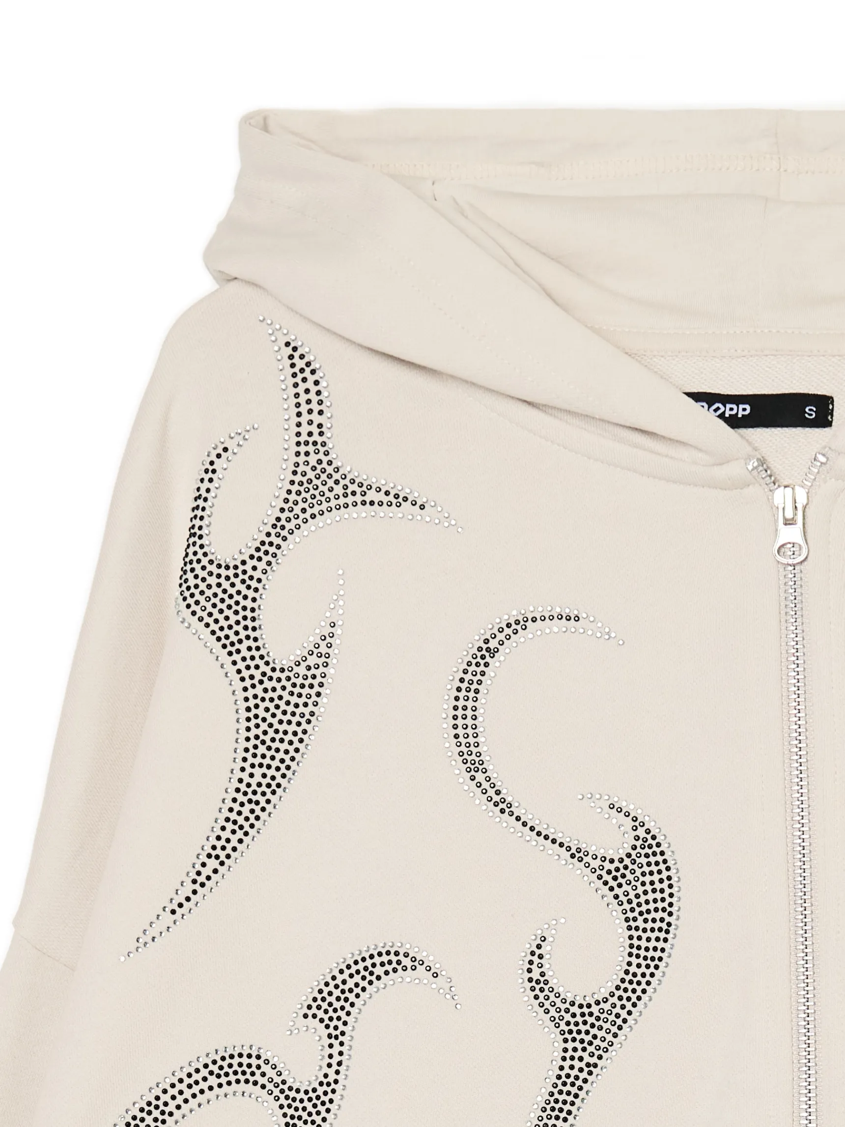 Fashion Cropp Rozpinana bluza z aplikacjami beżowy