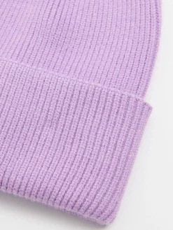Fashion Cropp Różówa czapka beanie z dodatkiem wiskozy różowy