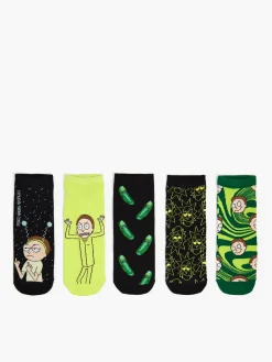Fashion Cropp Skarpety 5 pack Rick i Morty czarny