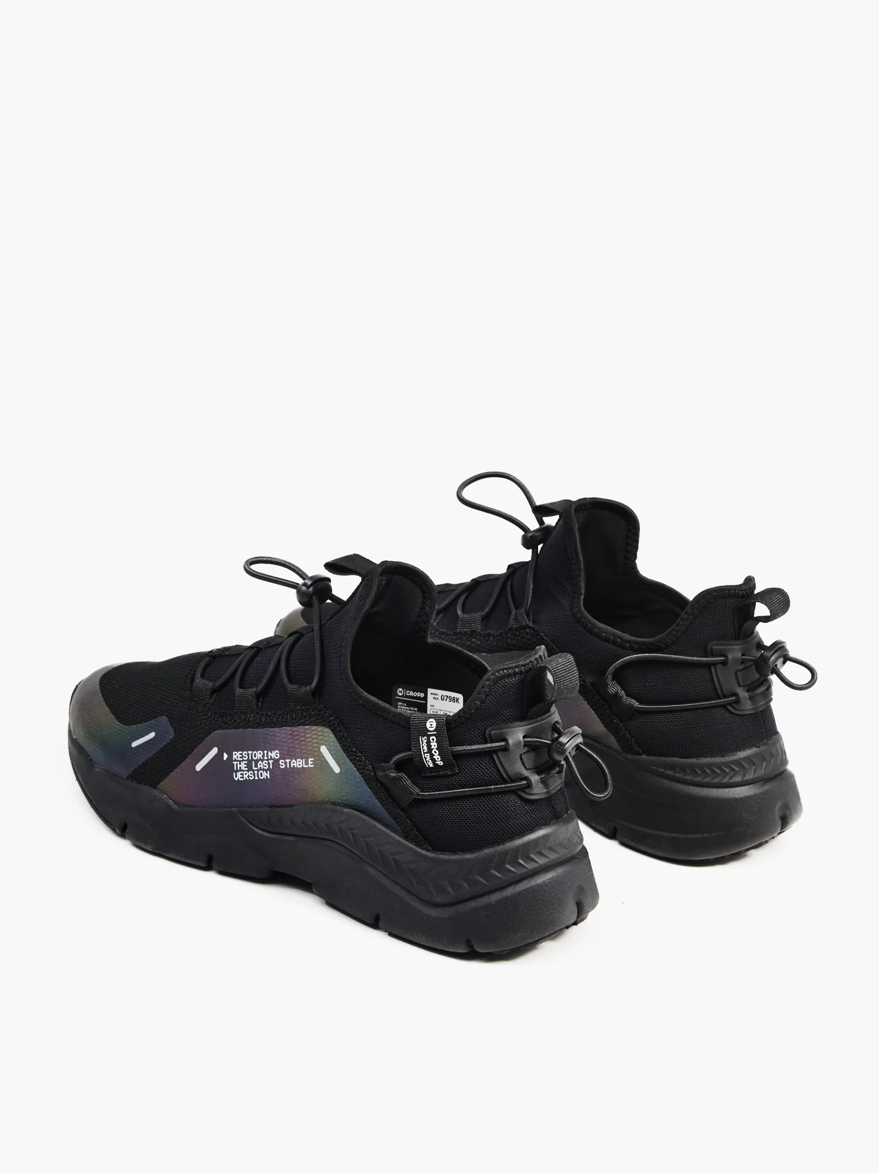 Hot Cropp Sneakersy z efektem reflective czarny