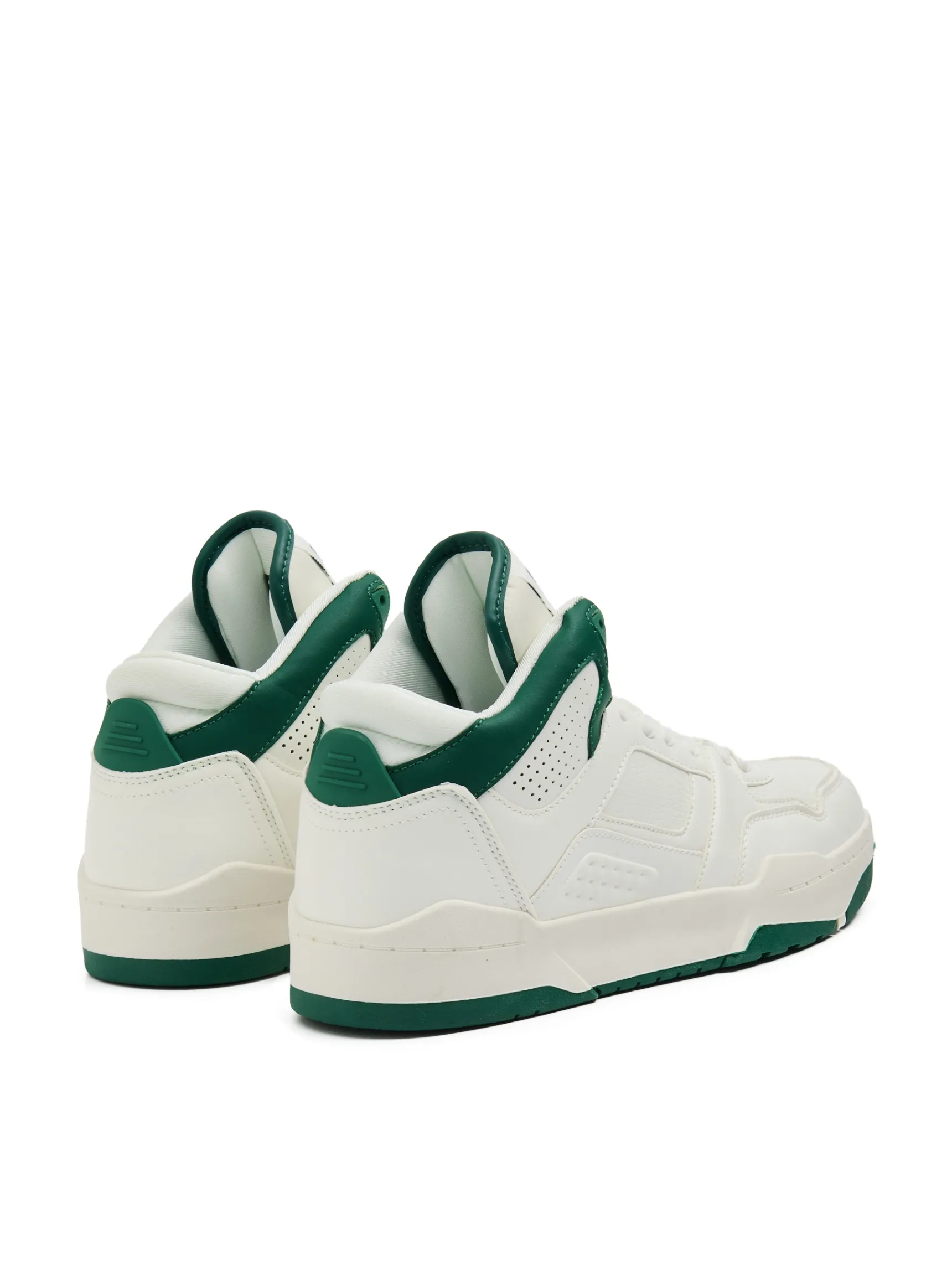Discount Cropp Sneakersy z naszywkami ze sztucznej skóry biały