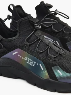 Fashion Cropp Sneakersy z odblaskowymi detalami czarny
