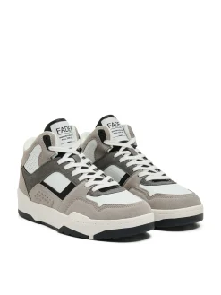 Sale Cropp Sneakersy z wysoką cholewką szary