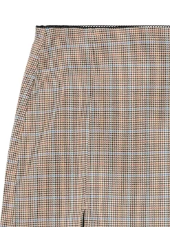 Clearance Cropp Spódnica mini w kratę z wiskozą brązowy