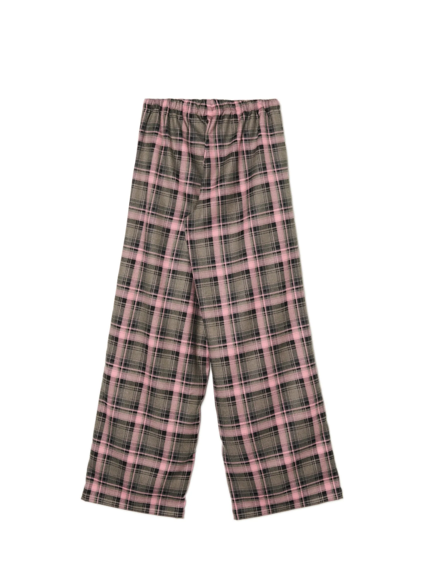 Sale Cropp Spodnie baggy w kratę zielony