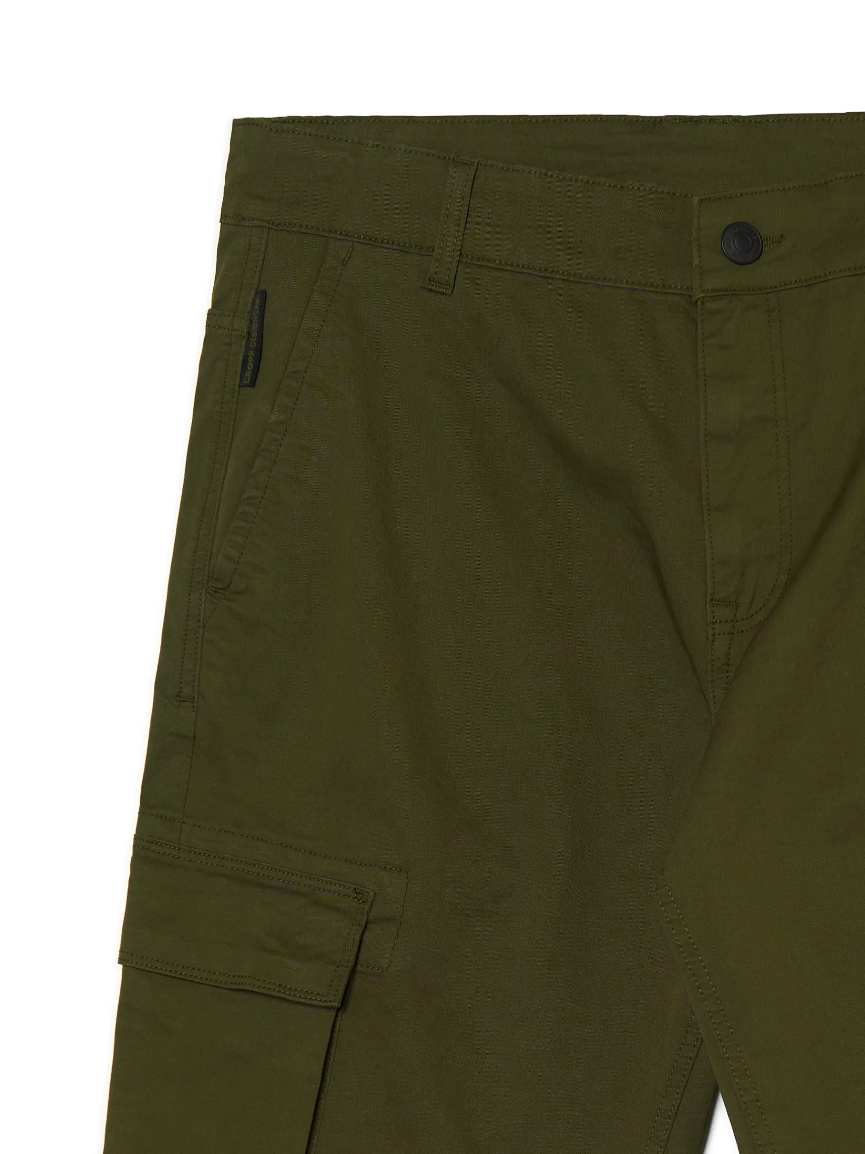 New Cropp Spodnie cargo zielony